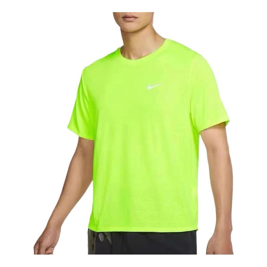 Nike Dri-FIT Miler Short Sleeves Training Tee 'Neon Green' CU5993-702