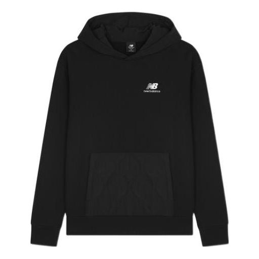 New Balance Athletics Quilted Fleece Hoodie 'Black' MT23505-BK