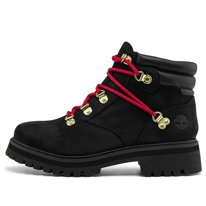 (WMNS) Timberland Holiday Luxe Waterproof Boot 'Black Nubuck Red' A2JVDW