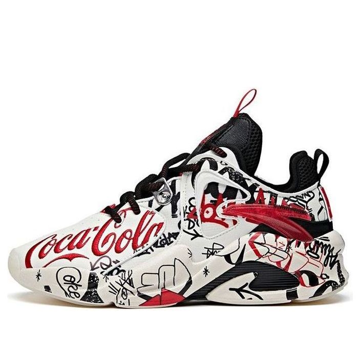 (WMNS) ANTA x Coca Cola Badao 'White Black Red' 122018088S-1