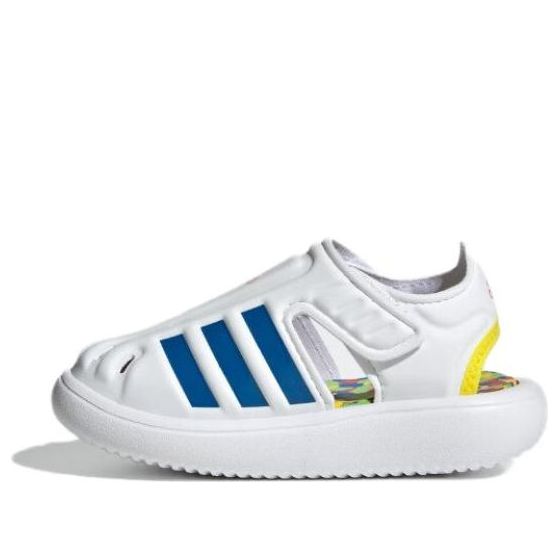 (TD) adidas Water Sandals 'Cloud White Bright Royal Bright Red' ID5839