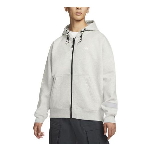 Nike ACG Solid Color Zipper Hooded Long Sleeves Jacket White DM4249-050