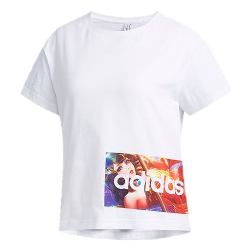 (WMNS) adidas neo x King Of Glory Tee White FR7992
