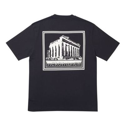 PALACE Acropalace T-Shirt White Round Neck Short Sleeve Unisex Black P19SS032