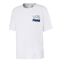 PUMA x TYAKASHA Crossover Series Logo Printing Short Sleeve Couple Style White 595559-02