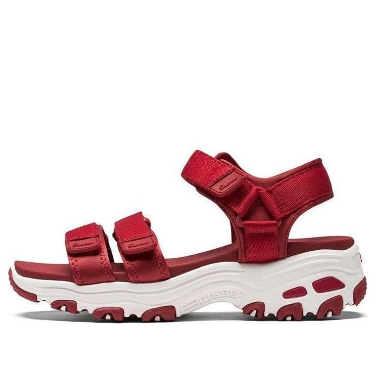(WMNS) Skechers DLites Retro Panda Red Sandals 31514-RED