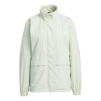 (WMNS) adidas Word Woven Jacket 'Green' HM2807