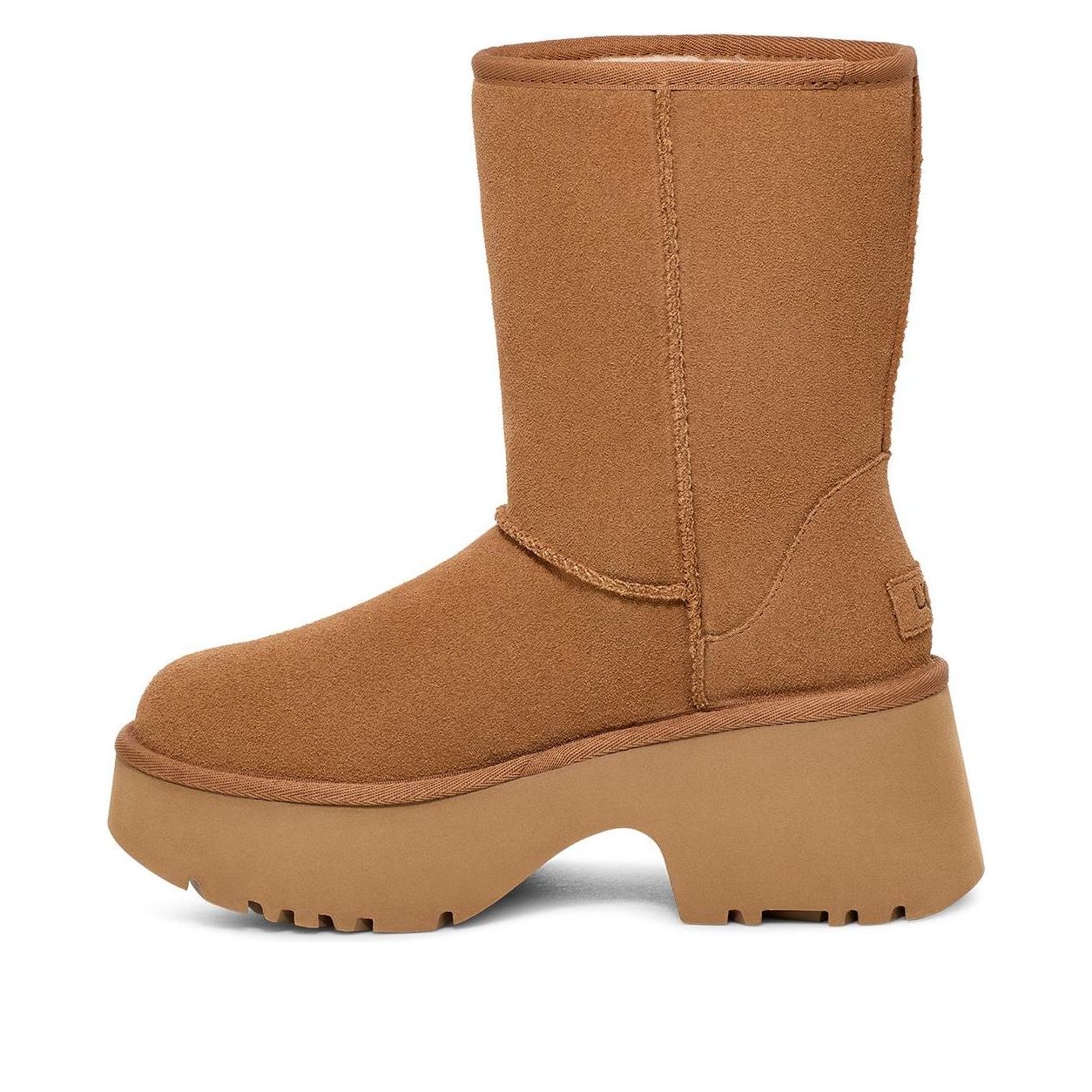 (WMNS) UGG Classic Short New Heights 'Chestnut' 1158310-CHE