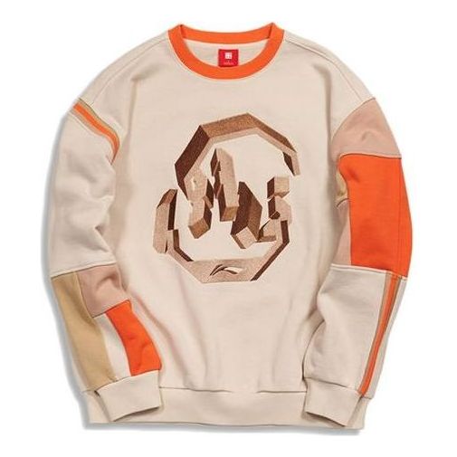 Li-Ning Paris Fashion Week 2020 Series Pullover 'Beige Orange' AWDQ627-2