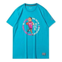 Li-Ning Way Of Wade Cartoon Graphic T-shirt 'Blue' AHSQ475-4