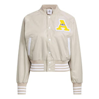 (WMNS) adidas Originals Collegiate Bomber Jackets 'Beige' IU4770