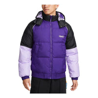 Nike LeBron color block puffer jacket 'Purple' DQ6141-547