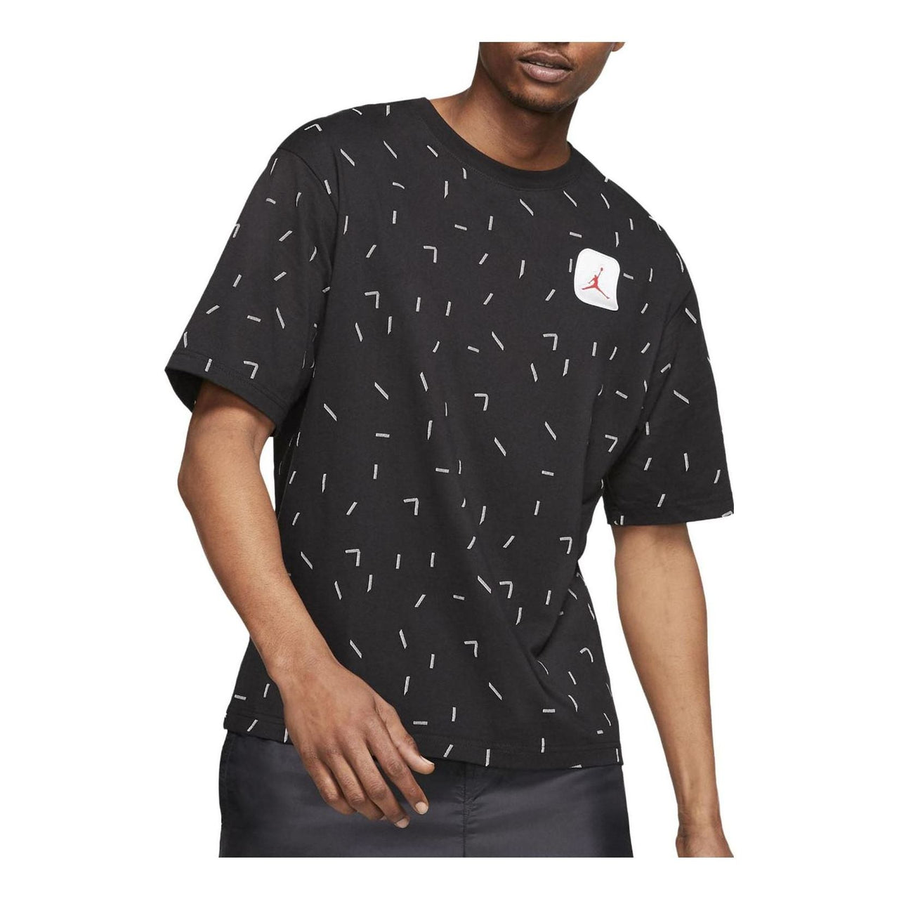 Air Jordan Legacy AJ5 AOP Short Sleeve T-Shirt 'Black' CW7101-010