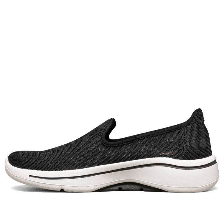 (WMNS) Skechers Go Walk Arch Fit 'Black White' 896018-BKW