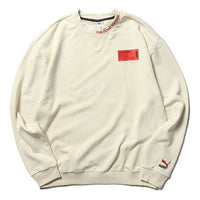 PUMA Culture Maker Crew Sweat Pullover Round Neck Creamy White 597910-68