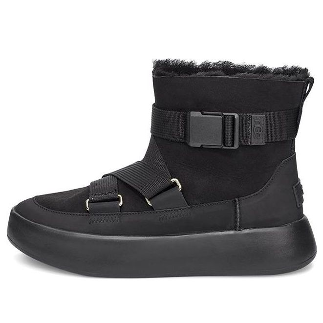 (WMNS) UGG Classic Boom Buckle Snow boots Black 1104616-BLK