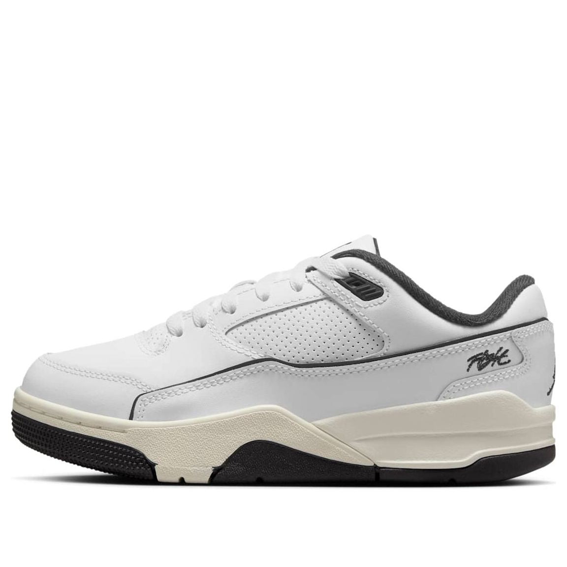 (GS) Air Jordan Flight Court 'White Sail Black' HF3333-100