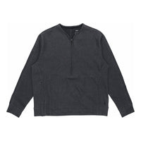 Men's Nike Sports Half Zipper Knit Pullover Long Sleeves Gray T-Shirt DD2187-010