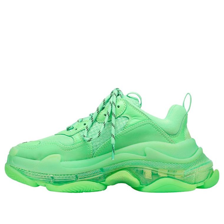 (WMNS) Balenciaga Triple S Clear Sole Trainer 'Neon Green' 544351W2CF13801