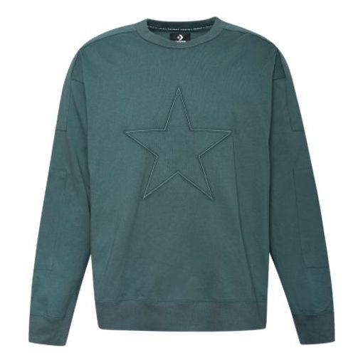 Converse Star Logo Sweatshirt 'Green' 10017895-351