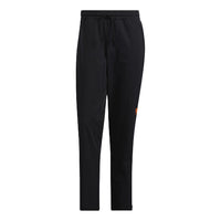 Men's adidas neo Sw Wvn Tp Solid Color Lacing Straight Sports Pants/Trousers/Joggers Black HD4645