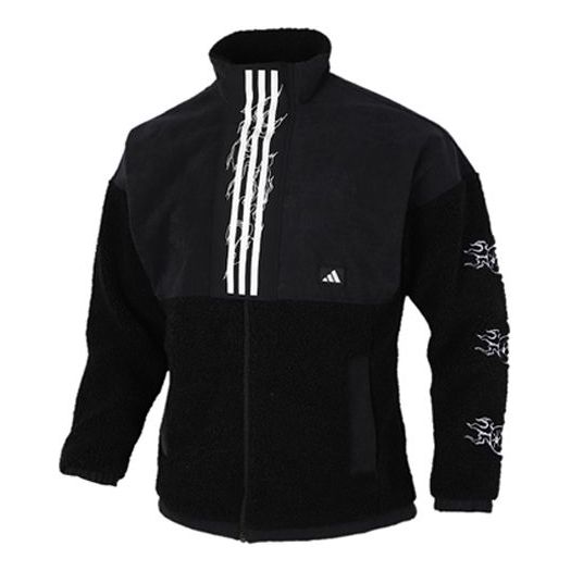 adidas Casual, Warm, Windproof Sports Jacket Men's Black GM4435