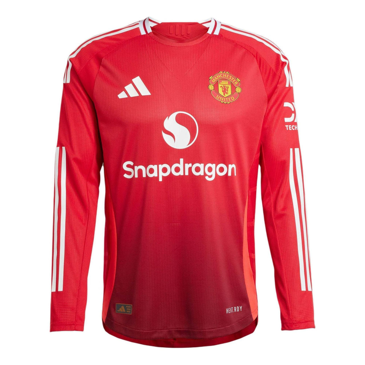 adidas Manchester United 24/25 Long Sleeve Authentic Home Soccer Jersey Asia Sizing 'Mufc Red' IT1988