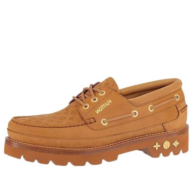 (WMNS) LOUIS VUITTON LV Ranger Boat Shoes 'Brown' 1ABJZS