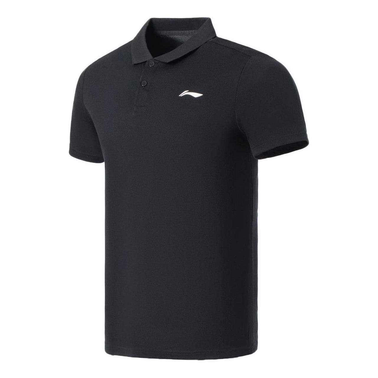 Li-Ning Logo Training Polo Shirt 'Black' APLS069-1