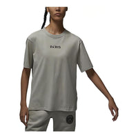 (WMNS) Air Jordan x PSG Paris T-Shirt 'Grey' DZ3261-230