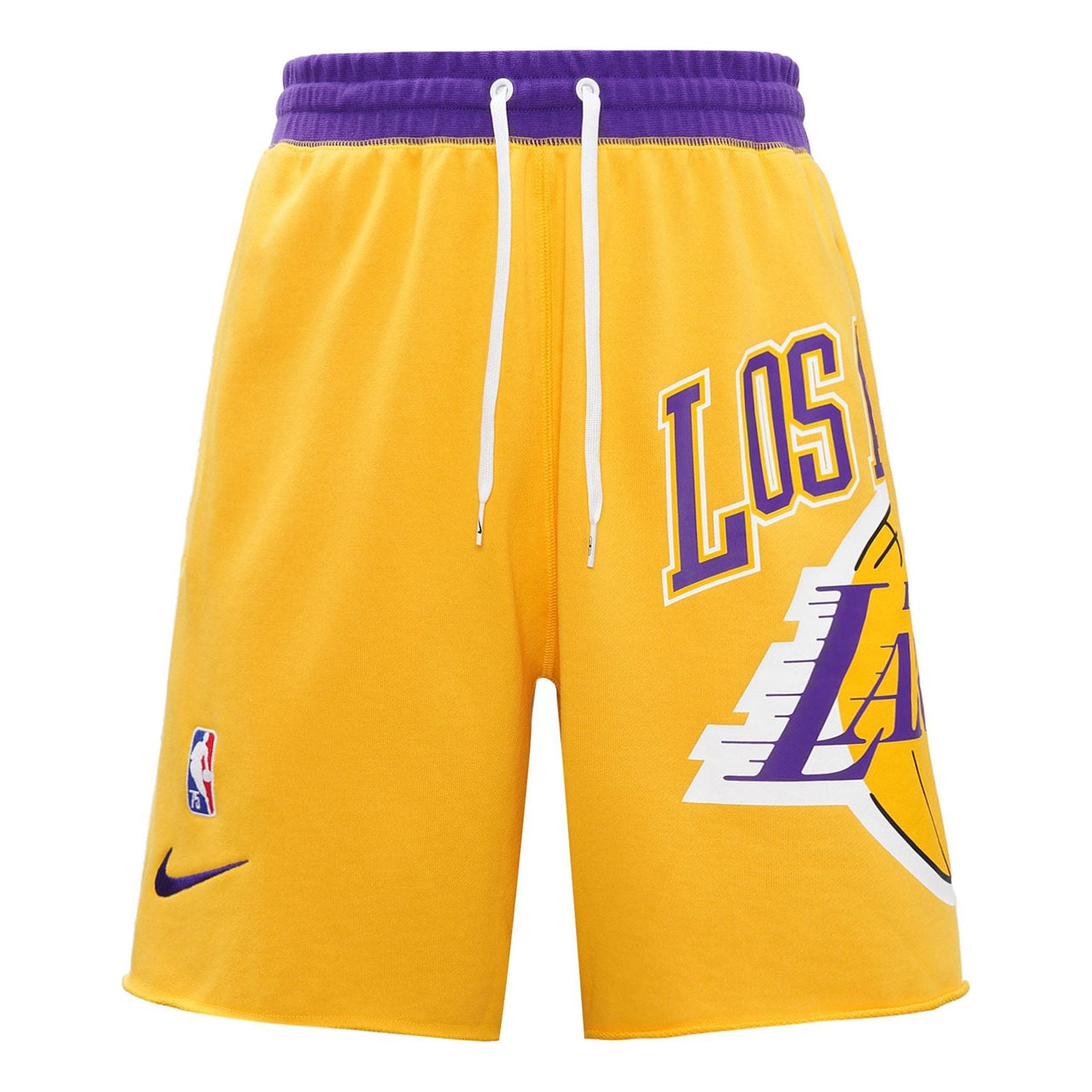 Nike Los Angeles Lakers Basketball Athleisure Casual Sports Breathable Shorts Yellow DB1956-728