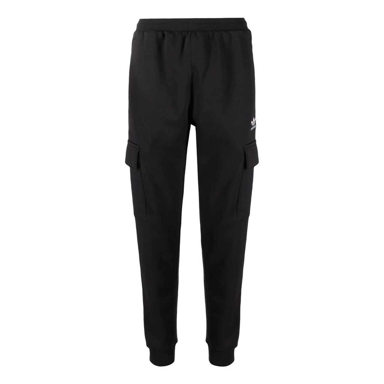 Men's adidas originals Solid Color Logo Printing Cargo Bundle Feet Sports Pants/Trousers/Joggers Black HK9689