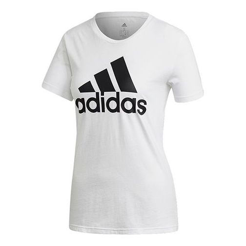 (WMNS) adidas Large Alphabet Logo Short Sleeve White FQ3238