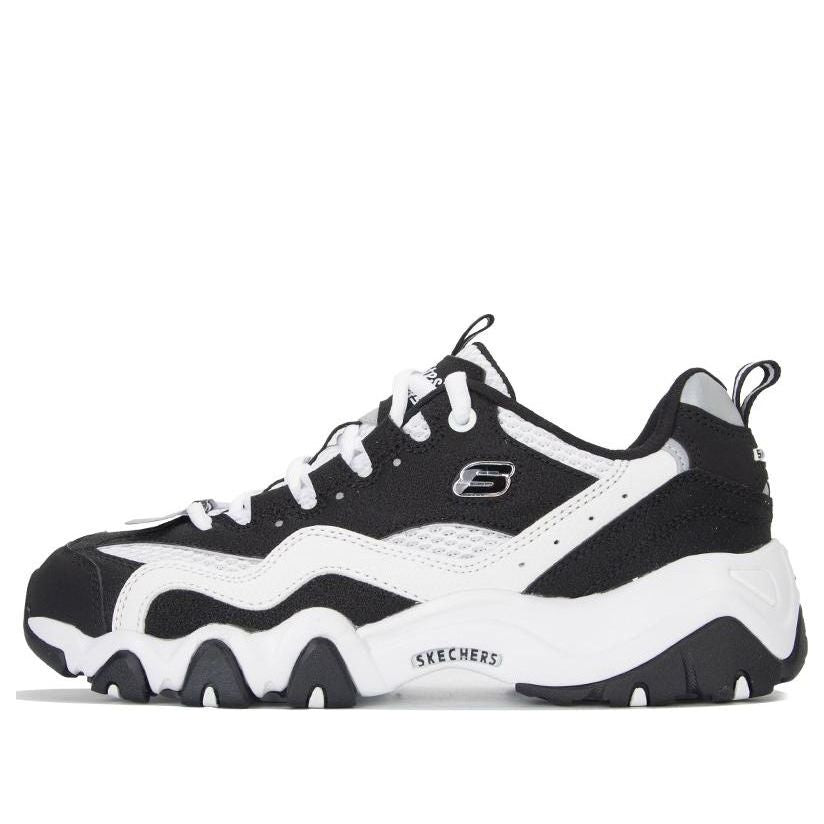 (WMNS) Skechers Sport D'Lites 2.0 Shoes 'Black White' 896210-BKW