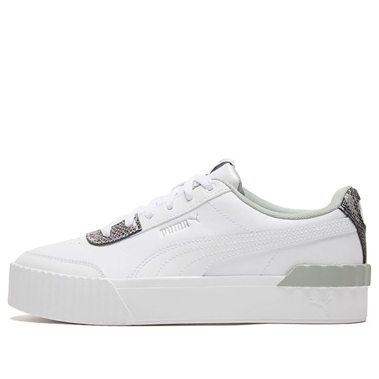 (WMNS) PUMA Carina Lift Snake White/snake print Low Casual Board Shoes 373230-01