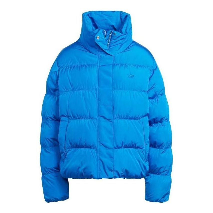 (WMNS) adidas Short Vegan Puffer Jacket 'Blue' IJ8234