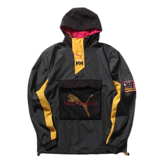 PUMA x HELLY HANSEN Crossover Contrasting Colors Hooded Jacket Black 597143-01