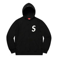 Supreme S Logo Hooded Sweatshirt 'Black White' SUP-SS20-003