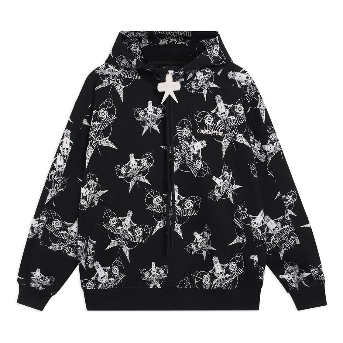 (WMNS) Li-Ning Counterflow All-Over Print Hooded Jacket 'Black' AWDSI88-1