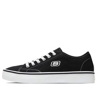 (WMNS) Skechers Cupsole 1 Low Canvas Shoes Black 66666131-BLK