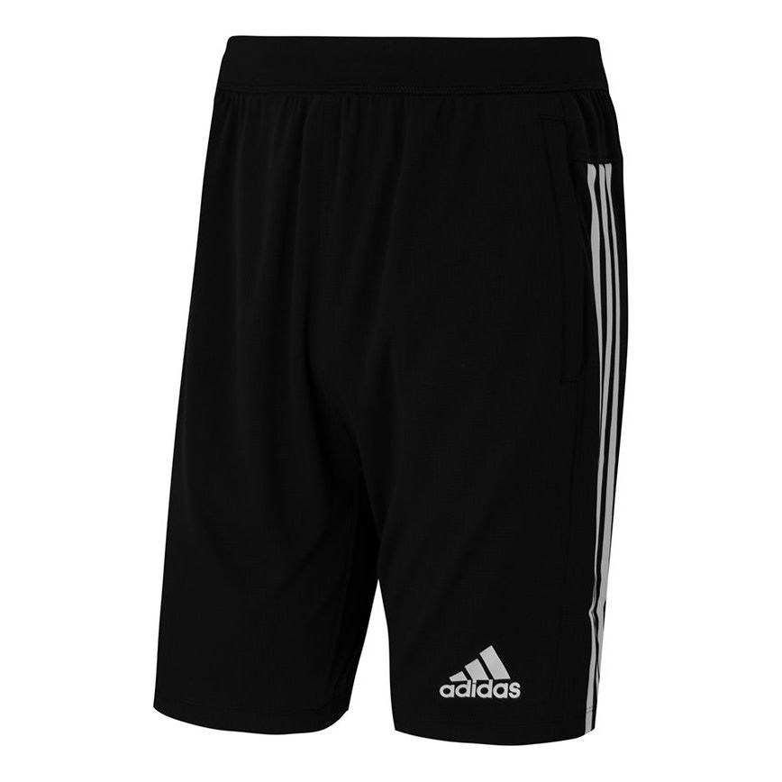 adidas M Tech Short Training Sports Stripe Breathable Shorts Black GJ2727
