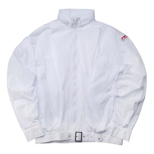 Li-Ning Paris Fashion Week Loose Jacket 'White Red' AJDP019-1