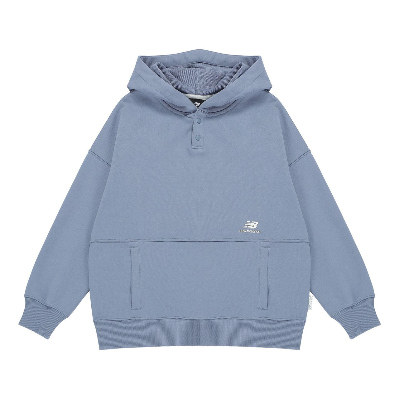 (WMNS) New Balance Classic Lifestyle Plain Hoodie 'Blue' AWT23322-AGY