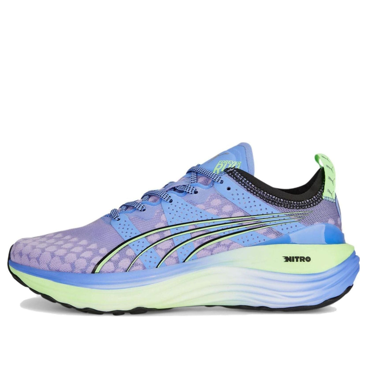 (WMNS) PUMA ForeverRun Nitro 'Elektro Purple Fizzy Lime' 377758-02