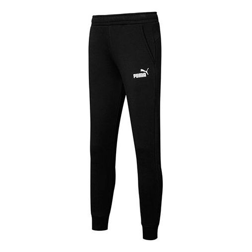 PUMA Ess Logo Pants Fl Cl Pants 'Black' 846385-01
