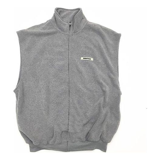 Fear of God Essentials Polar Fleece Vest 'Grey' 201161M185015
