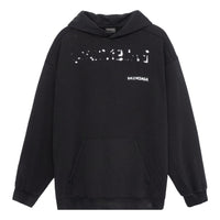 Balenciaga Hand-Drawn Balenciaga Hoodie Medium Fit 'Black' 600583TOVO61070