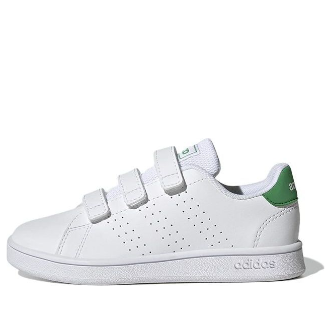 (PS) adidas Advantage Court Lifestyle Hook-and-Loop 'White Green' GW6494