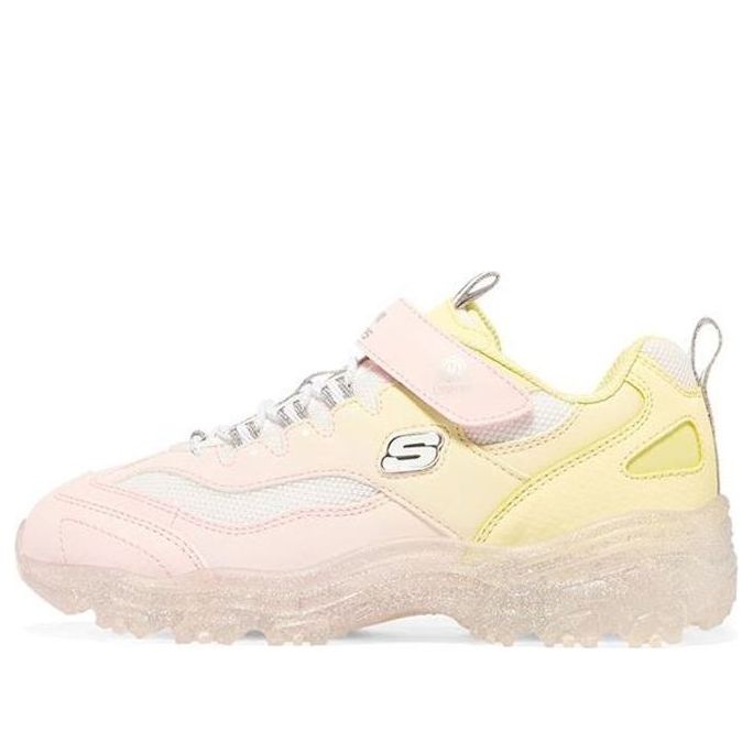 (GS) Skechers Ice D'lites 'Pink Yellow' 302557L-PKYL