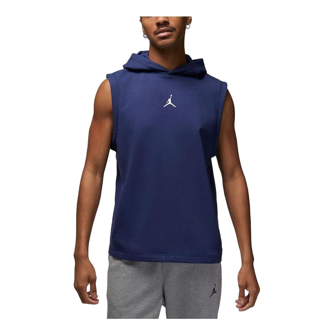 Air Jordan Dri-FIT Sport Men's Fleece Sleeveless Hoodie 'Blue' DZ0572-410